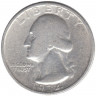 Монета. США. 25 центов 1934 год.