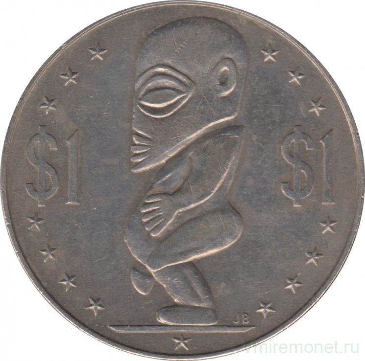 Монета. Острова Кука. 1 доллар 1973 год.