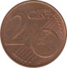 Монета. Словакия. 2 цента 2009 год. рев.