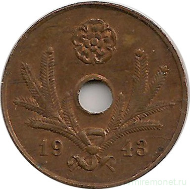 Монета. Финляндия. 5 пенни 1943 год.
