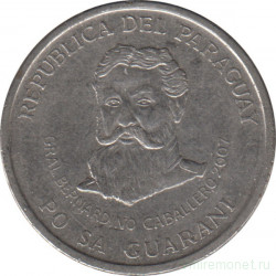 Монета. Парагвай. 500 гуарани 2007 год.