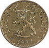 Монета. Финляндия. 50 пенни 1987 год (M). ав.