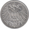 Монета. Германия. Германская империя. 1 марка 1901 год. Монетный двор - Штутгарт (F). рев.