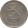 Монета. Финляндия. 1 марка 1992 год.