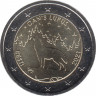 Монета. Эстония. 2 евро 2021 год. Волк. ав.