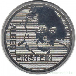 Монета. Швейцария. 5 франков 1979 год. 100 лет со дня рождения Альберта Эйнштейна. Портрет.