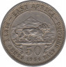 Монета. Британская Восточная Африка. 50 центов 1956 год. H. ав.