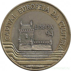 Монета. Португалия. 200 эскудо 1994 год. Лиссабон - культурная столица Европы.