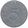 Монета. Германия. Третий Рейх. 5 рейхспфеннигов 1941 год. Монетный двор - Штутгарт (F).