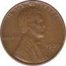 Монета. США. 1 цент 1939 год .(S). ав.
