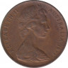 Монета. Австралия. 2 цента 1973 год. ав.