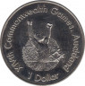 Монета. Новая Зеландия. 1 доллар 1989 год. XIV Игры Содружества 1990. Бегун. ав.