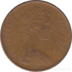 Монета. Фиджи. 1 цент 1975 год.