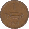 Монета. Фиджи. 1 цент 1975 год. рев.