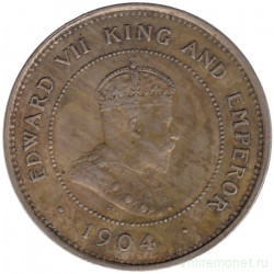 Монета. Ямайка. 1 фартинг 1904 год.