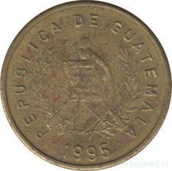 Монета. Гватемала. 1 сентаво 1995 год.