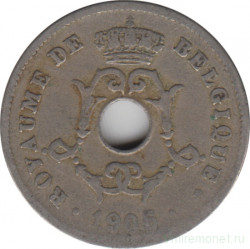 Монета. Бельгия. 10 сантимов 1906 год. BELGIQUE. Перечекан с 1906 года.