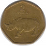 Монета. Ботсвана. 2 пулы 2004 год. ав.