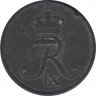 Монета. Дания. 1 эре 1950 год. ав.