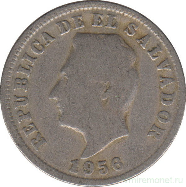Монета. Сальвадор. 5 сентаво 1956 год.