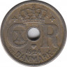  Монета. Дания. 10 эре 1924 год. ав.
