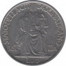 Монета. Ватикан. 1 лира 1942 год. Справедливость. ав.