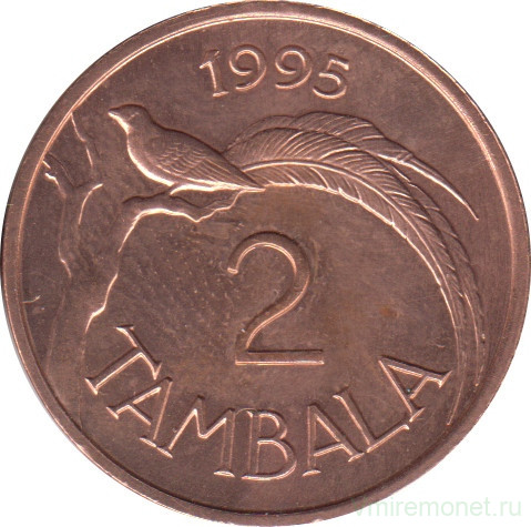 Монета. Малави. 2 тамбалы 1995 год. Немагнитная.