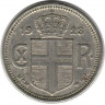 Монета. Исландия. 10 аурар 1923 год.