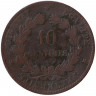 Монета. Франция. 10 сантимов 1881 год. 