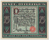 Бона. Нотгельд. Германия. Город Остерфельд. 75 пфеннигов 1921 год. Вариант 1033.2.3.2. ав.
