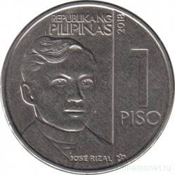 Монета. Филиппины. 1 песо 2018 год.