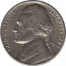  Монета. США. 5 центов 1984 год. Монетный двор D. ав.