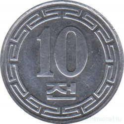 Монета. Северная Корея. 10 чон 1959 год.