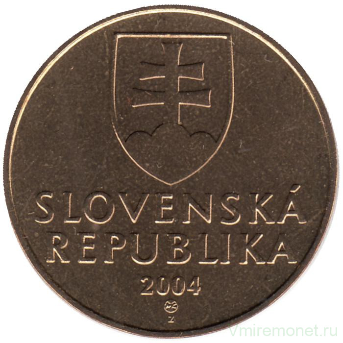 Монета. Словакия. 10 крон 2004 год.