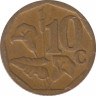 Монета. Южно-Африканская республика (ЮАР). 10 центов 2006 год. рев.