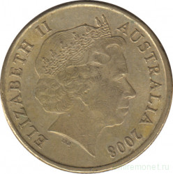 Монета. Австралия. 1 доллар 2008 год.