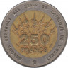 Монета. Западноафриканский экономический и валютный союз (ВСЕАО). 250 франков 1992 год. рев.