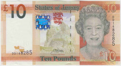 Банкнота. Джерси (Великобритания). 10 фунтов 2010 год. Тип 34а (2).