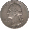Монета. США. 25 центов 1950 год. Монетный двор D. ав.