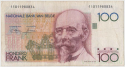 Банкнота. Бельгия. 100 франков 1982 - 1994 год. Тип 142а (4).