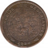 Монета. Нидерланды. 1/2 цента 1934 год. ав.