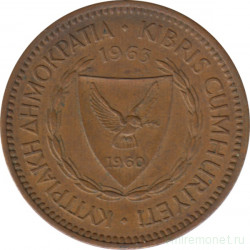Монета. Кипр. 5 милей 1963 год.