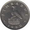 Монета. Зимбабве. 50 центов 1980 год. рев.