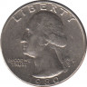 Монета. США. 25 центов 1980 год. Монетный двор P. ав.