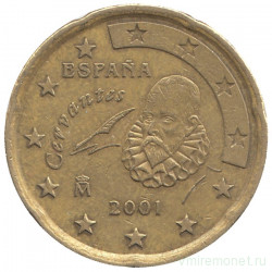 Монета. Испания. 20 центов 2001 год. 