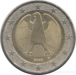 Монеты. Германия. Набор евро 8 монет 2002 год. 1, 2, 5, 10, 20, 50 центов, 1, 2 евро. (D).