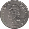 Монета. Новая Каледония. 50 франков 1991 год. ав.