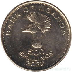 Монета. Уганда. 500 шиллингов 2022 год.