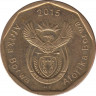 Монета. Южно-Африканская республика (ЮАР). 50 центов 2015 год. ав.