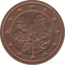 Монета. Германия. 2 цента 2012 год. (F).